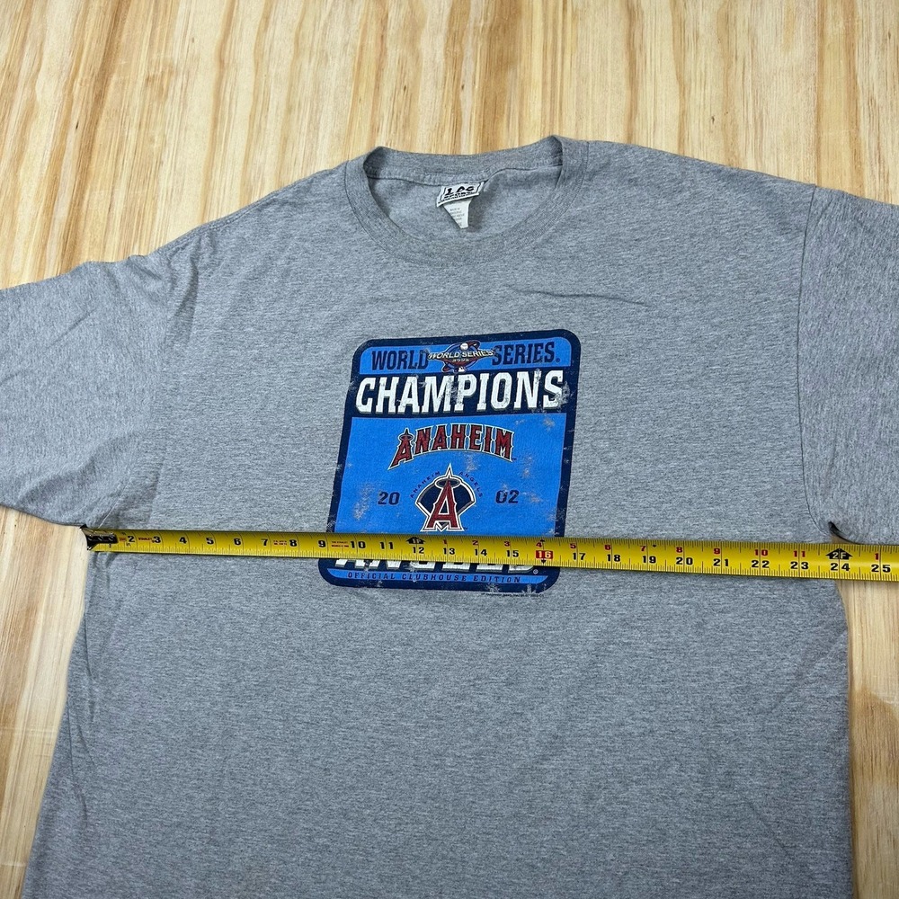 Vintage Y2K Lee Sport Anaheim Angels 2002 World Series Champions‎ T-Shirt XL - Picture 7 of 9